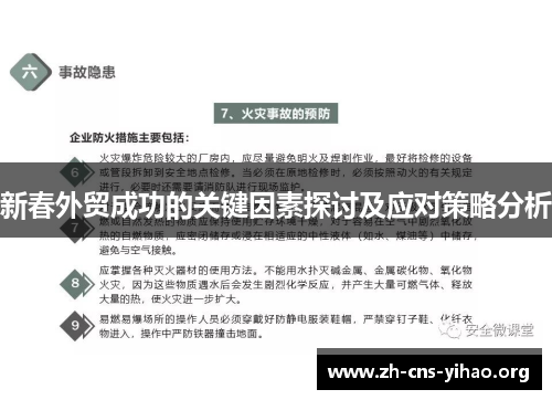 新春外贸成功的关键因素探讨及应对策略分析 新春外贸成功的关键因素探讨及应对策略分析